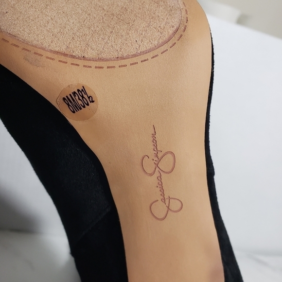 Jessica Simpson Lerona Pointed-Toe Supreme Micro suede Dress Booties Sz 8M - Picture 10 of 13